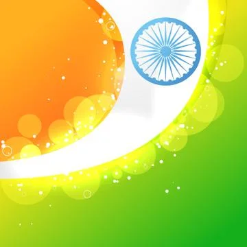Creative indian flag Stock Illustration