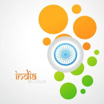 Creative indian flag Stock Illustration