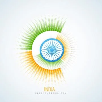 Creative indian flag Stock Illustration