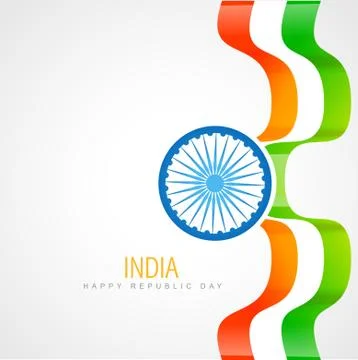 Creative indian flag Stock Illustration