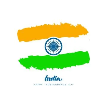 Creative Indian Independence Day concept. Vector illustration EPS 10 Stock Illustration