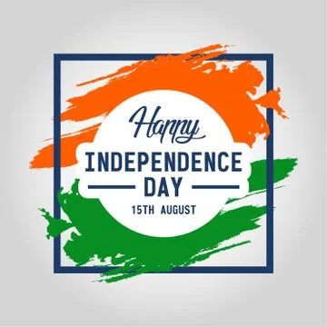 Creative Indian Independence Day concept. Vector illustration EPS 10 Stock Illustration
