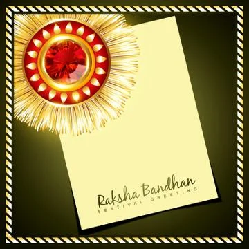 Creative indian rakhi Stock Illustration