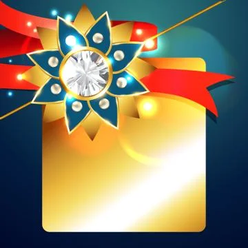 Creative indian rakhi Stock Illustration