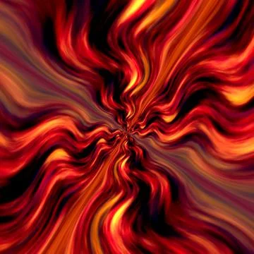 Creative Infinity Illustration. Abstract Art Background. Oil Paint Fractal. Stock Illustration