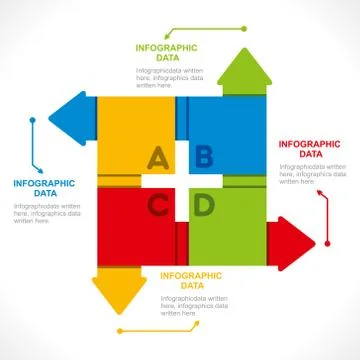 Creative info-graphics or design brochure concept vector Stock Illustration