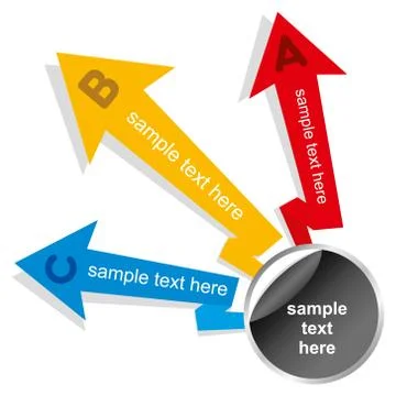 Creative info-graphics or design brochure concept vector Stock Illustration