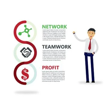 Creative Infograhic Design Template Stock Illustration