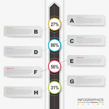 Creative infographic design Stock Illustration