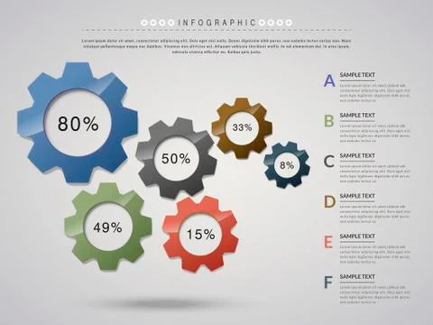 Creative infographic design Stock Illustration