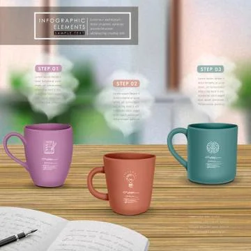 Creative infographic template design Illustrazione stock