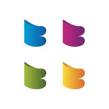 Creative Initial Letter B Business logo Design Template Vector Illustration M Stock Illustration