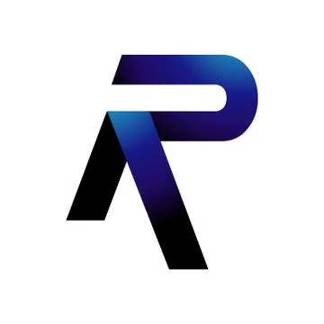 Creative initial letter R logo design vector graphic concept Stock Illustration