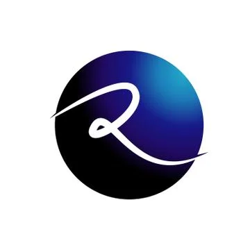 Creative initial letter R logo design vector graphic concept Stock Illustration