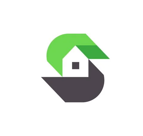Creative initial letter s house logo Stock Illustration
