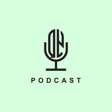 Creative Initial Letters QN Logo for Podcast Or Music. Stock-Illustration