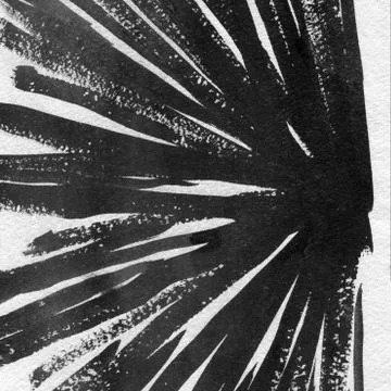 Creative ink black and white texture design Stock Illustration