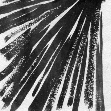 Creative ink black and white texture design Stock Illustration