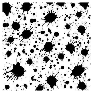 Creative Ink Blot Abstract Vector Silhouette Design  Fluid Imagery for Arti.. Stock Illustration