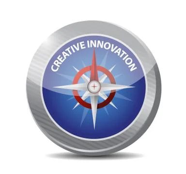 Creative Innovation compass sign concept イラスト素材