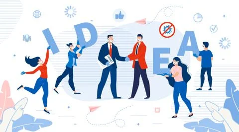 Creative Innovative Idea Generation Implementation Stock Illustration