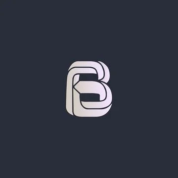 Creative Innovative Initial B logo. B Letter Minimal luxury Monogram. Profess Stock-Illustration