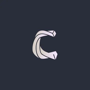 Creative Innovative Initial C logo. c Letter Minimal luxury Monogram. Profess Stock Illustration