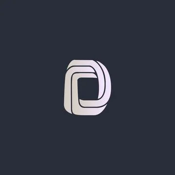 Creative Innovative Initial D logo. D Letter Minimal luxury Monogram. Profess Stock Illustration