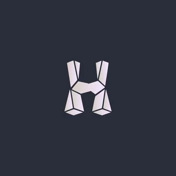 Creative Innovative Initial H logo. H Letter Minimal luxury Monogram. Profess Stock-Illustration