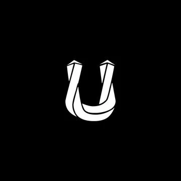 Creative Innovative Initial U logo. U Letter Minimal luxury Monogram. Profess Stock Illustration