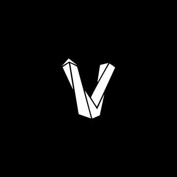 Creative Innovative Initial V logo. V Letter Minimal luxury Monogram. Profess イラスト素材
