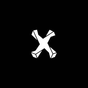 Creative Innovative Initial X logo. X Letter Minimal luxury Monogram. Profess 스톡 일러스트