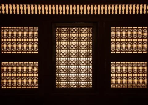 Creative Islamic Decoraion Elements in Interior Illustrazione stock