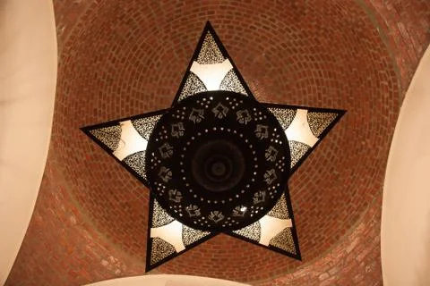 Creative Islamic Decoraion Elements in Interior Stock Photos