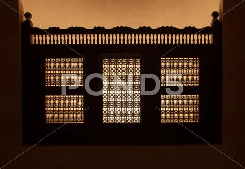Creative Islamic Decoraion Elements in Interior Stock Photos