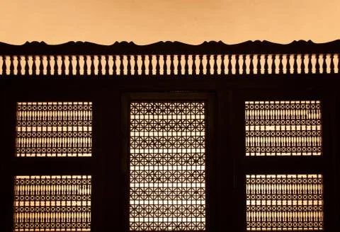 Creative Islamic Decoraion Elements in Interior Stock Photos