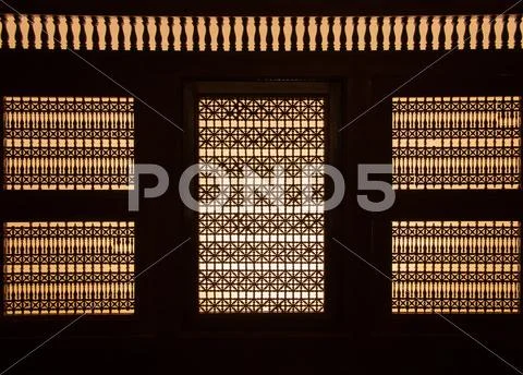 Creative Islamic Decoraion Elements in Interior Stock Photos