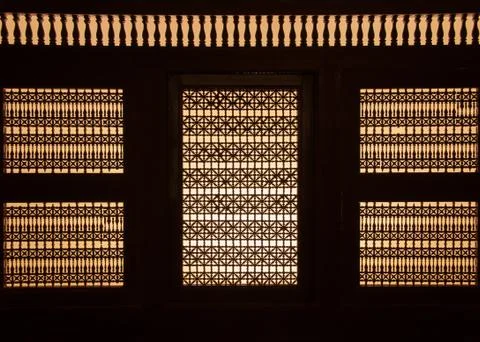 Creative Islamic Decoraion Elements in Interior Stock Photos