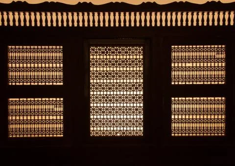 Creative Islamic Decoraion Elements in Interior Stock Photos