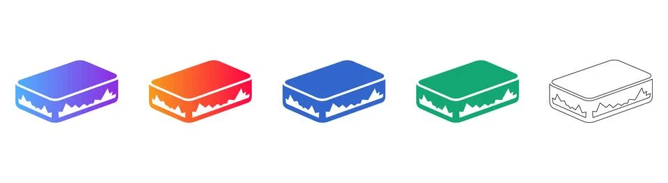 Creative Isometric Toolbox Icons Stock Illustration