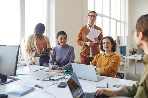 Creative IT Development Team in Office Stock Photos