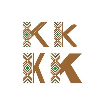 Creative K Letter logo design vector graphic concept illustrations Stock Illustration
