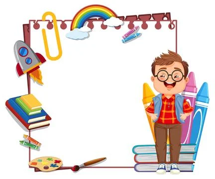 Creative Kid's Imagination and Learning Tools Illustrazione stock