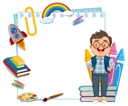 Creative Kid's Imagination and Learning Tools Stock Illustration