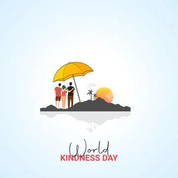 Creative kindness Day ads design. World kindness Day, Celebrated November 1.. Stock Illustration
