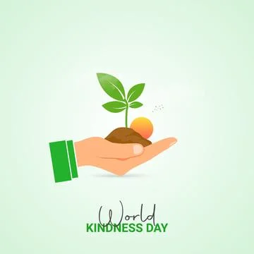 Creative kindness Day ads design. World kindness Day, Celebrated November 1.. Illustrazione stock