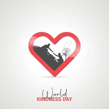Creative kindness Day ads design. World kindness Day, Celebrated November 1.. Stock Illustration