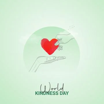 Creative kindness Day ads design. World kindness Day, Celebrated November 1.. Stock Illustration