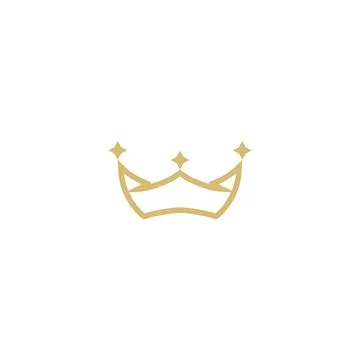 Creative king crown catchy royal icon Stock Illustration