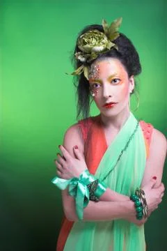 Creative lady. Stock Photos